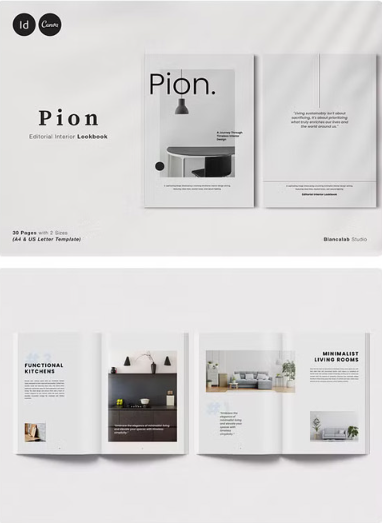 PION Editorial Interior Lookbook - InDesign Templates